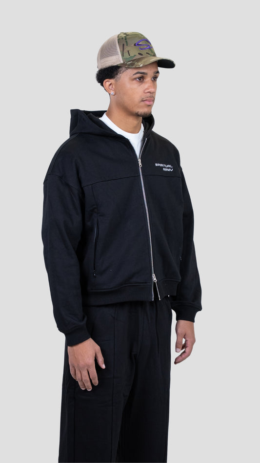 SPIRITUAL ARMY “MERCENARY” ZIP UP HOODIE