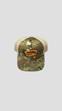 SPIRITUAL ARMY CAMO TRUCKER | ORANGE