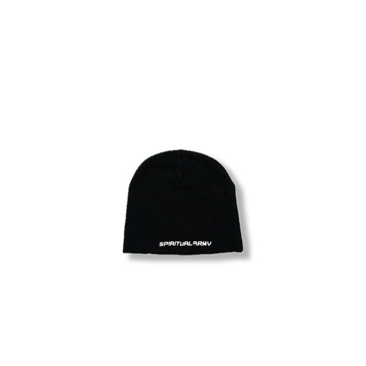 SPIRITUAL ARMY "S" LOGO BEANIE - BLACK